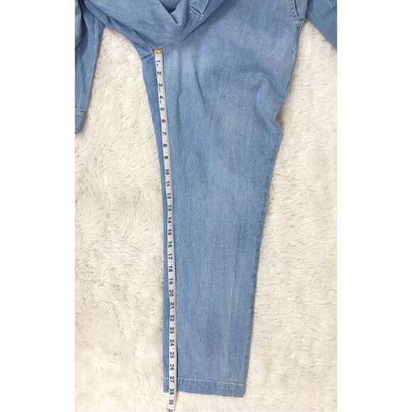OUTERKNOWN Wyatt Long Sleeve Button Front Denim Jumpsuit Blue Size Medium‎ New - Picture 15 of 15